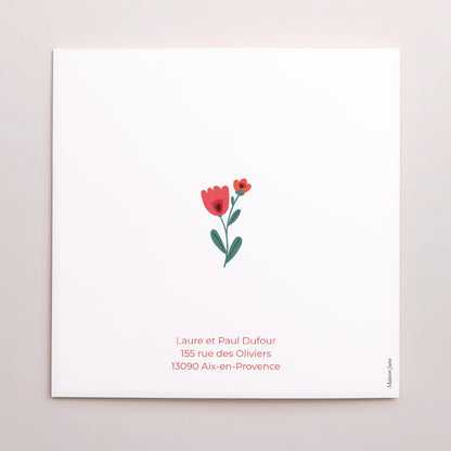 Faire-part Communion Carré double volet Sublime Instant photo N° 3