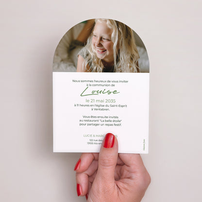 Faire-part Communion Petite arche Une communion dans l'herbe photo N° 3