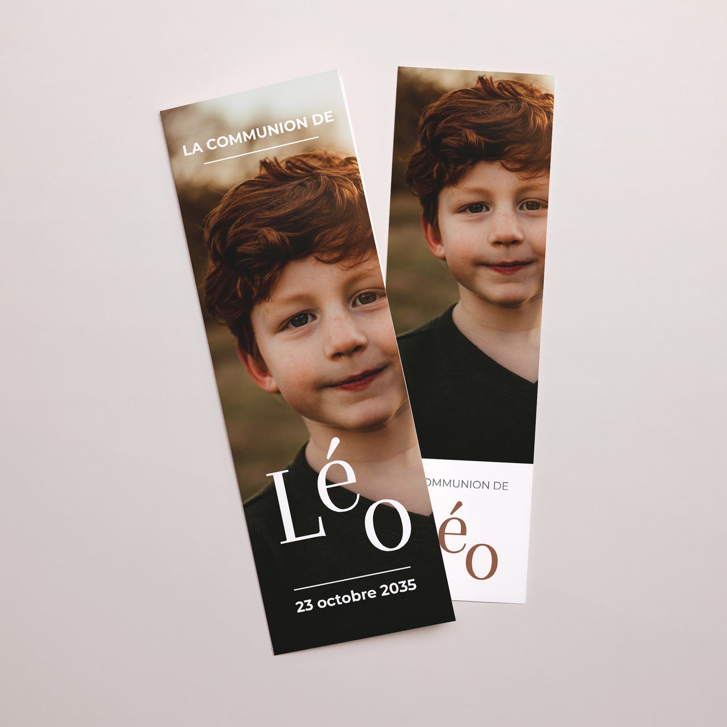 Faire-part Communion Marque-page photo L’Instant Sacré photo N° 1