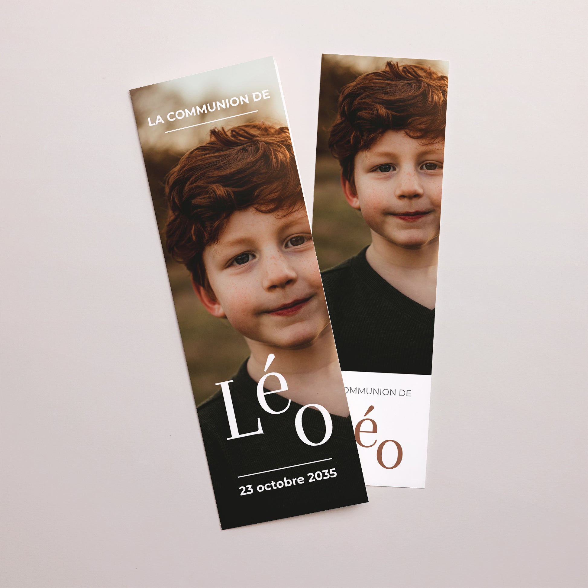 Faire-part Communion Marque-page photo L’Instant Sacré photo N° 1