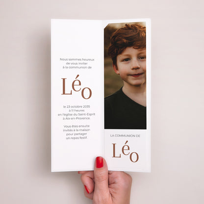 Faire-part Communion Marque-page photo L’Instant Sacré photo N° 2