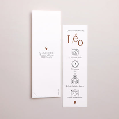 Faire-part Communion Marque-page photo L’Instant Sacré photo N° 3