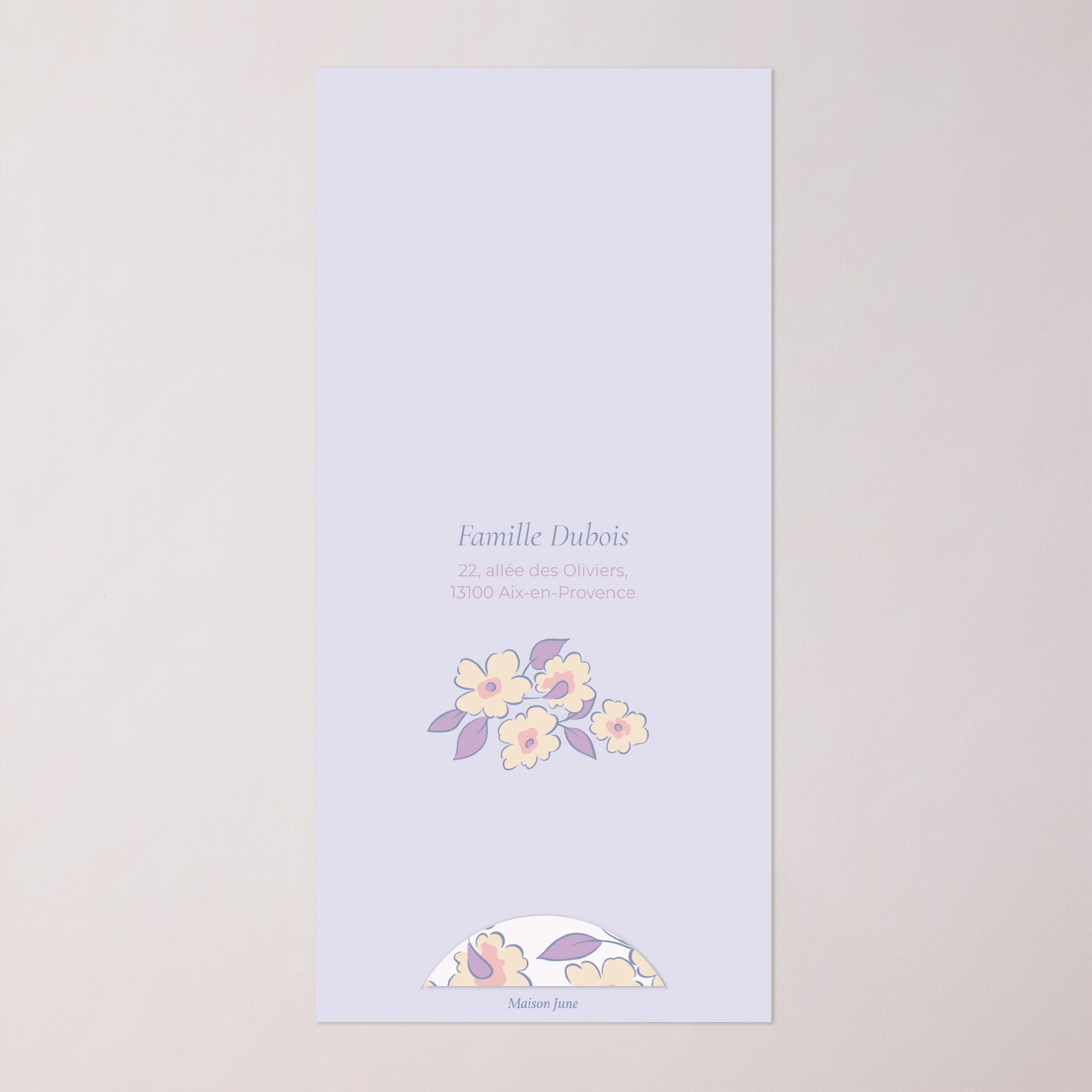 Faire-part Communion Pochette, 2 cartes, étiquette ronde Lumière & Tendresse photo N° 4