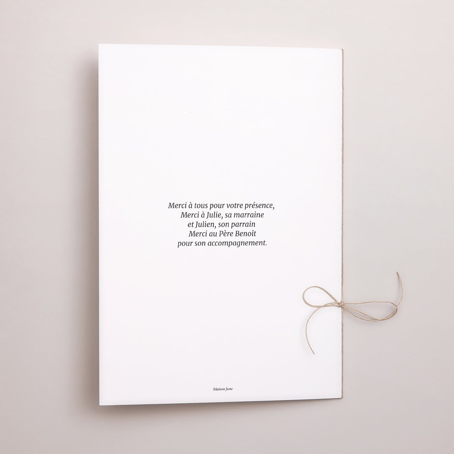 Livret de messe Communion Double volet Entre les Lignes Bleues photo N° 3