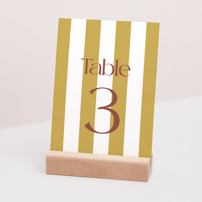 Marque table Mariage Rectangle Lignes Unies photo N° 3