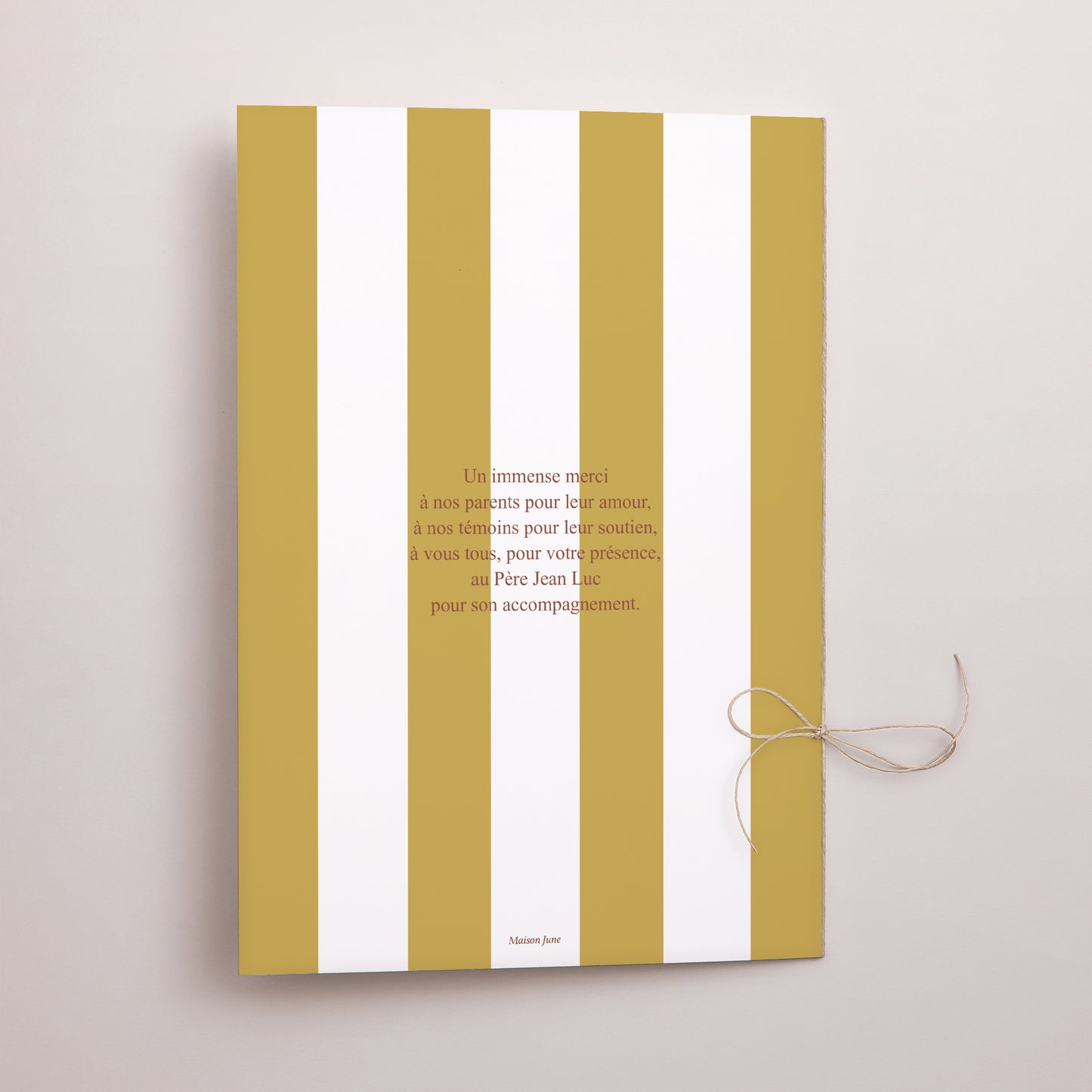 Livret de messe Mariage Double volet Lignes Unies photo N° 3