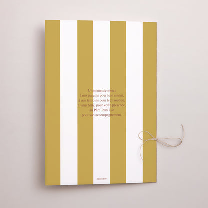 Livret de messe Mariage Double volet Lignes Unies photo N° 3