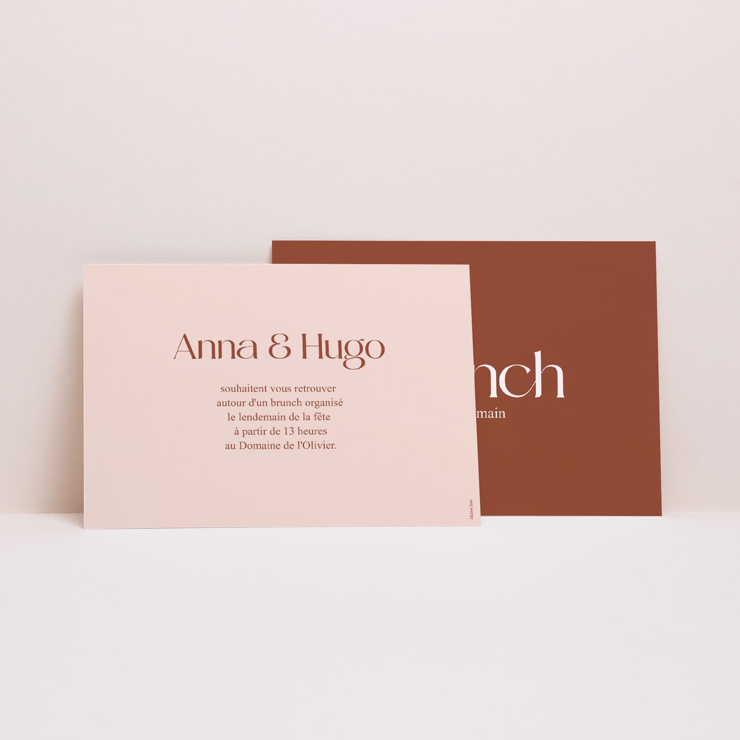 Invitations Mariage Paysage Lignes Unies photo N° 2