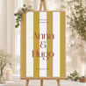 Panneau bienvenue Mariage Portrait 60 x 90 cm Lignes Unies photo N° 1