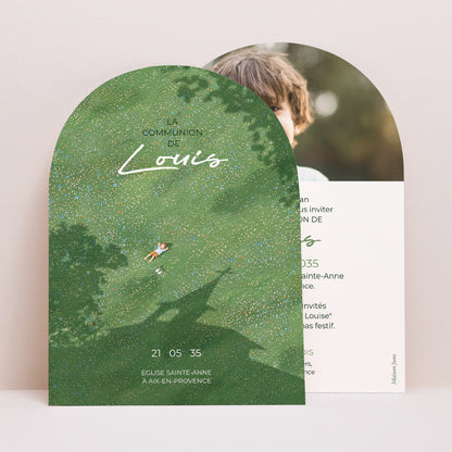 Faire-part Communion Petite arche Lumière de la prairie photo N° 1