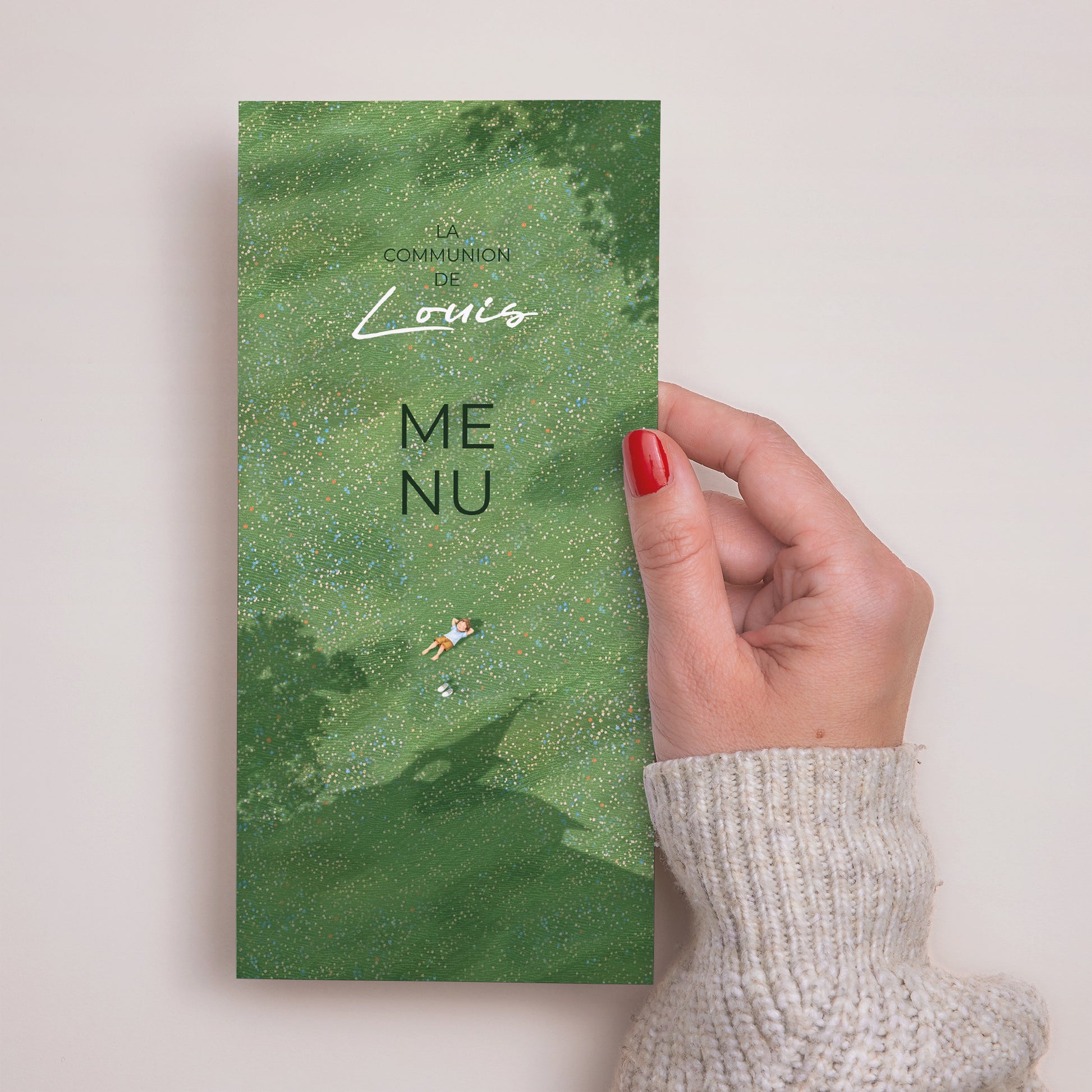 Menu Communion Panoramique portrait Lumière de la prairie photo N° 2