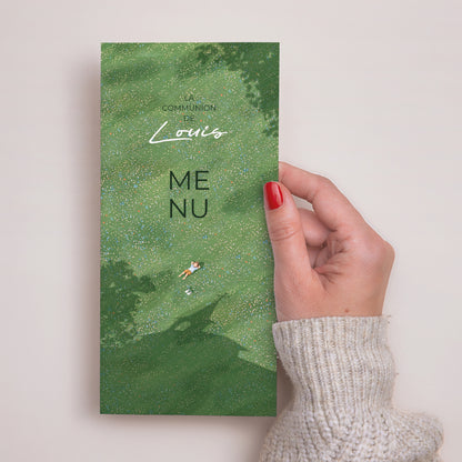 Menu Communion Panoramique portrait Lumière de la prairie photo N° 2