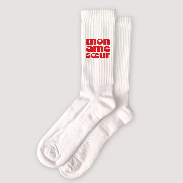 Chaussettes femme Blanches Âmes sœurs photo