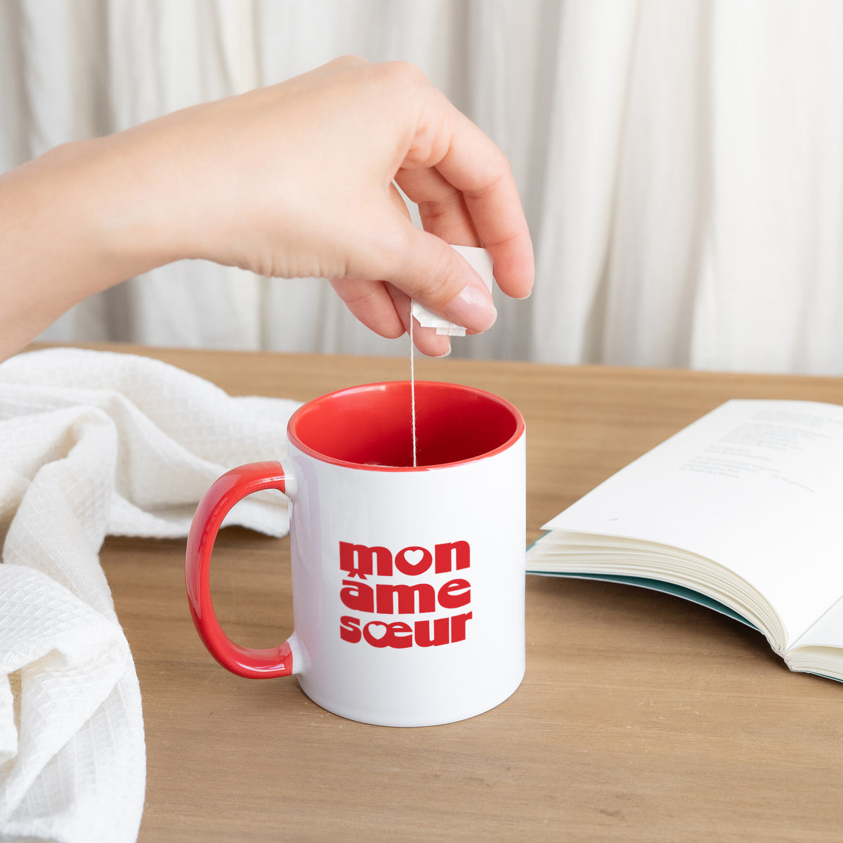 Mug Rouge Âmes sœurs photo N° 3