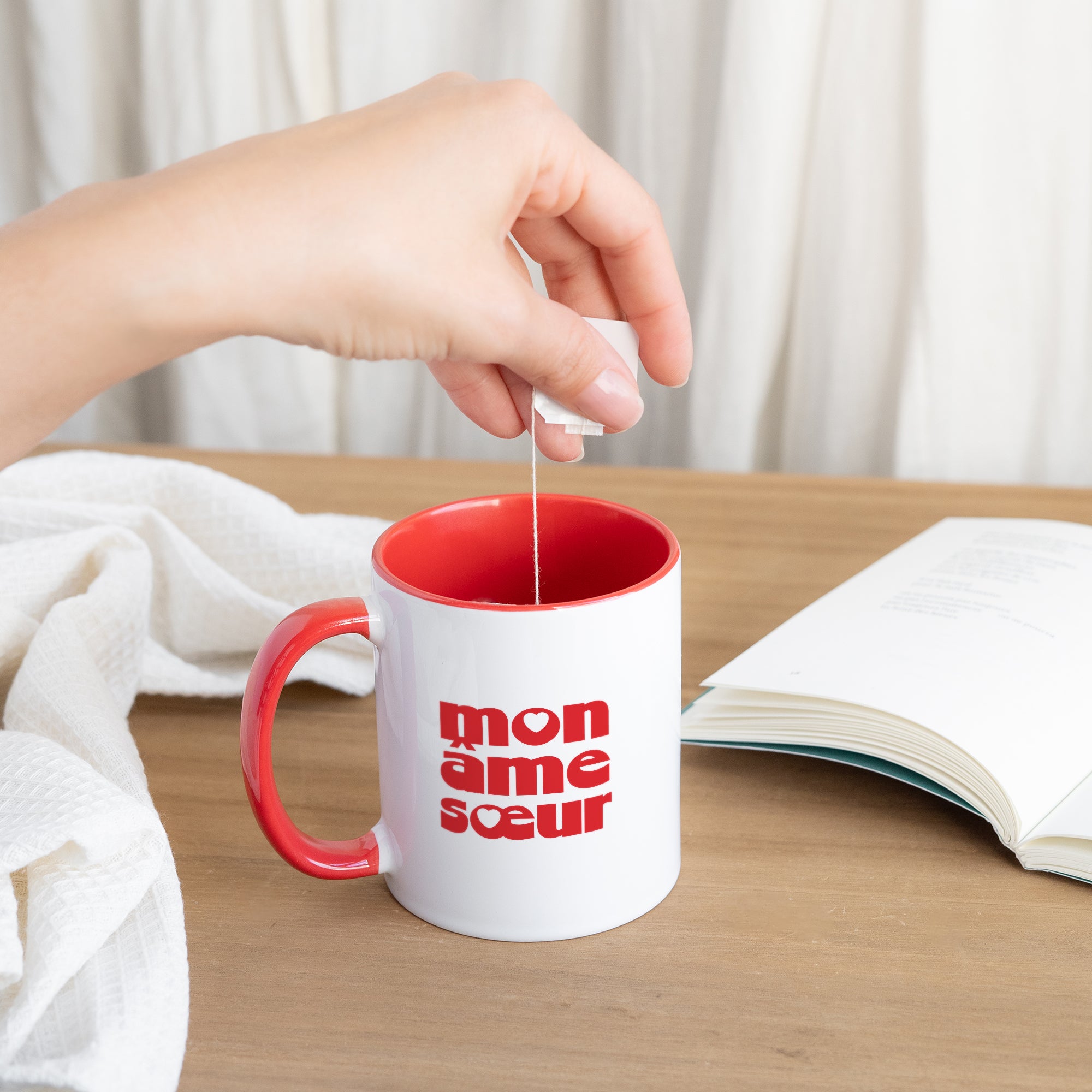Mug Rouge Âmes sœurs photo N° 3