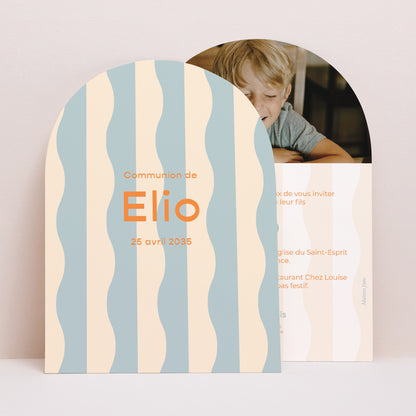 Faire-part Communion Petite arche Gentle Waves of the Morning photo N° 1