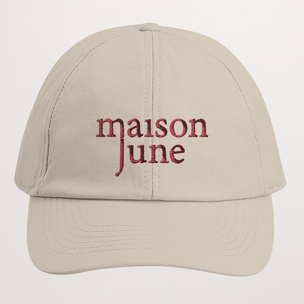 Casquette Brodée Beige La casquette MJ photo