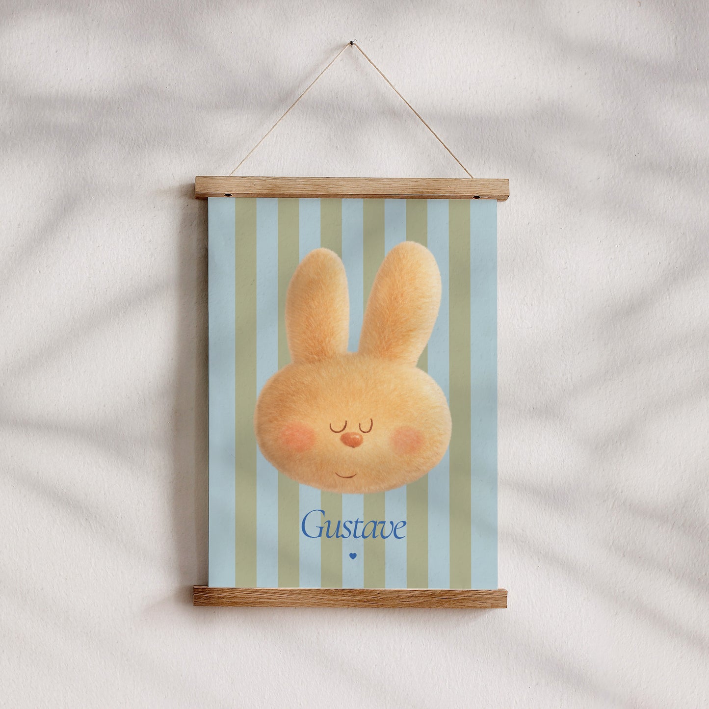 Affiche Naissance Portrait Doudou lapin rêveur photo N° 4