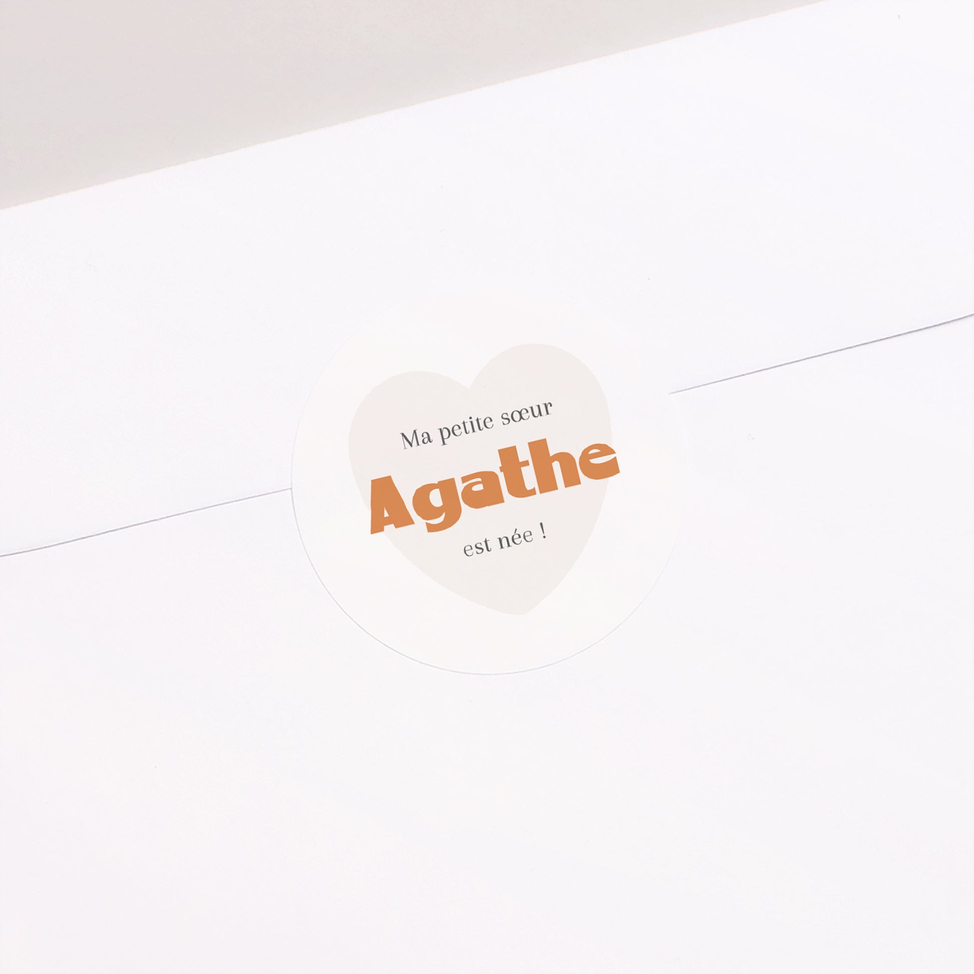 Sticker Naissance Rond Mon héros, mon frère photo N° 1