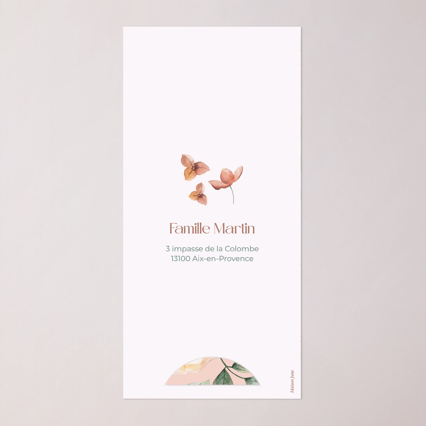 Faire-part Naissance Pochette, 2 cartes, étiquette ronde Rosée de Printemps photo N° 4