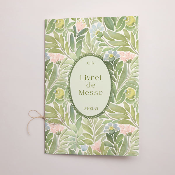 Livret de messe Mariage Double volet Le Jardin des Promesses photo