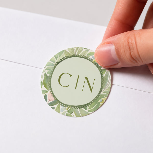 Sticker Mariage Rond Le Jardin des Promesses photo