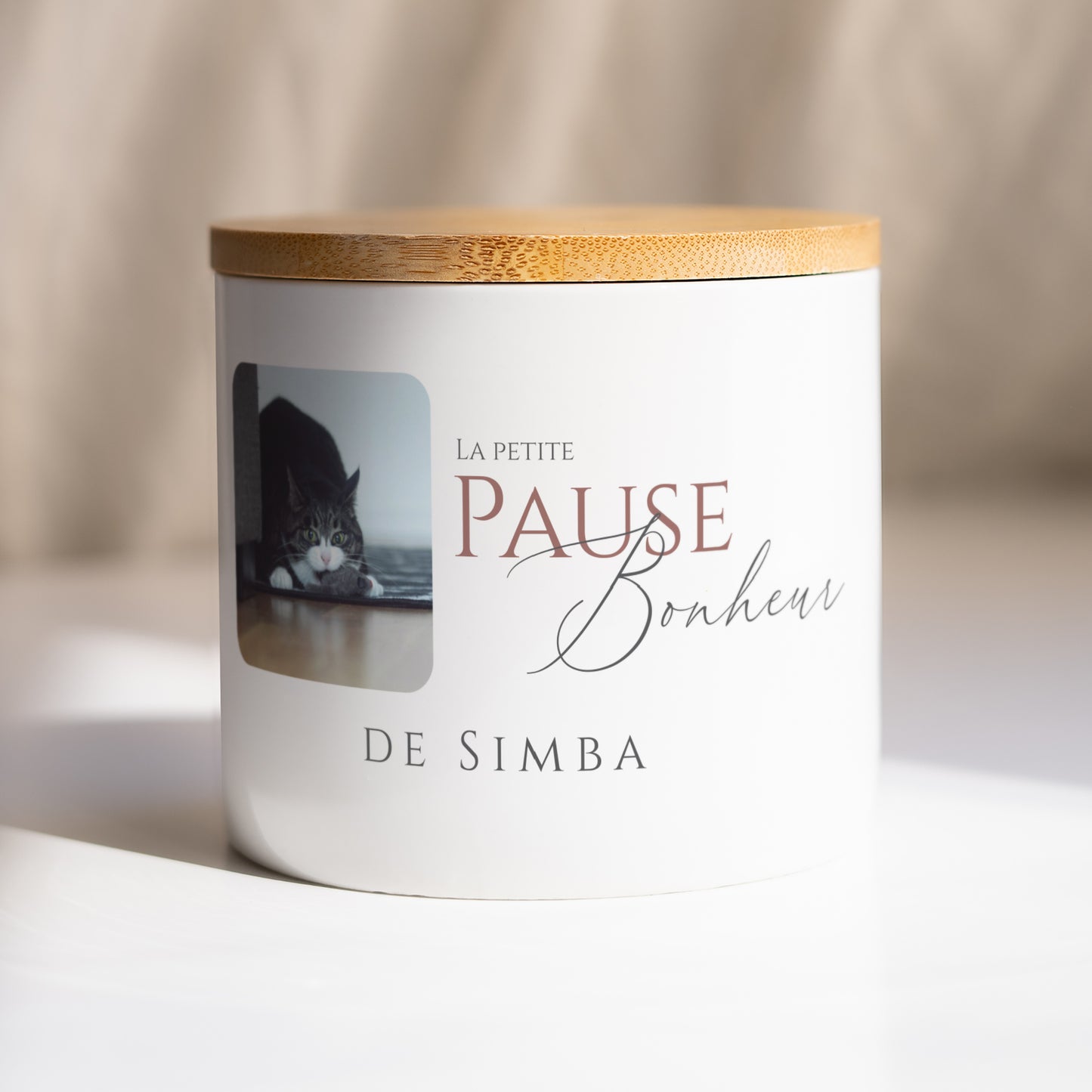 Pot en céramique 48 cl Pause Bonheur photo N° 1