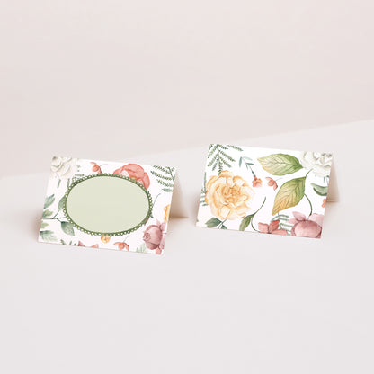 Marque-place Mariage 2 volets Jardin d'amour photo N° 1