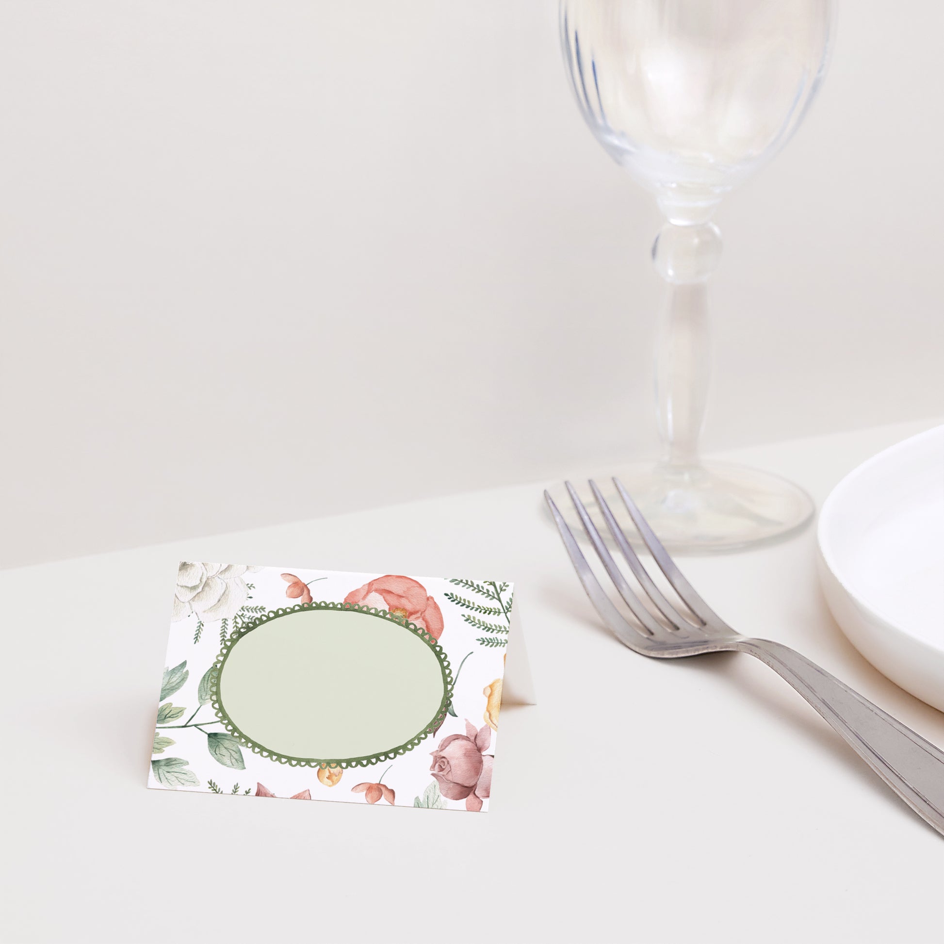 Marque-place Mariage 2 volets Jardin d'amour photo N° 2