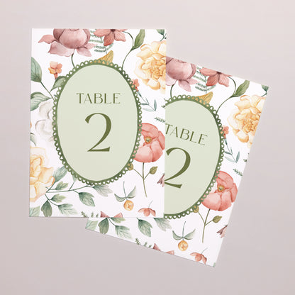 Marque table Mariage Rectangle Jardin d'amour photo N° 2