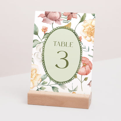 Marque table Mariage Rectangle Jardin d'amour photo N° 3