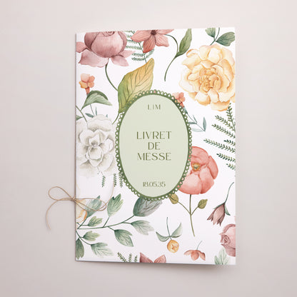 Livret de messe Mariage Double volet Jardin d'amour photo N° 1
