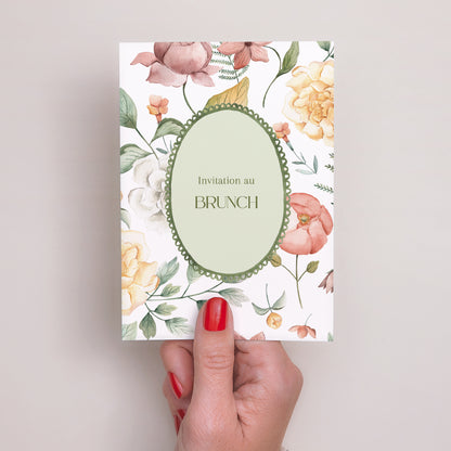 Invitations Mariage Portrait Jardin d'amour photo N° 2