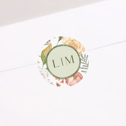 Sticker Mariage Rond Jardin d'amour photo N° 1