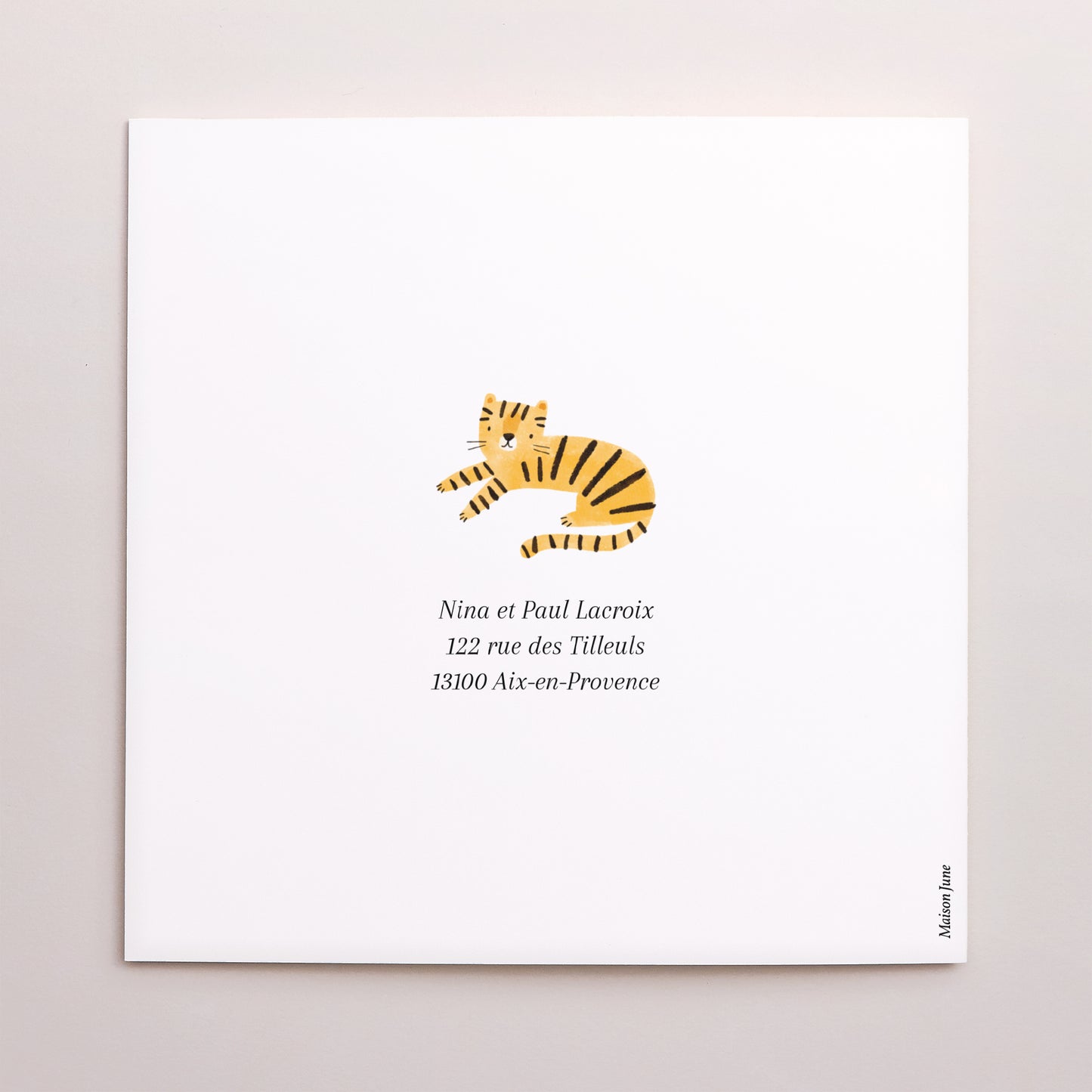 Faire-part Naissance Carré double volet La jungle s’éveille photo N° 3