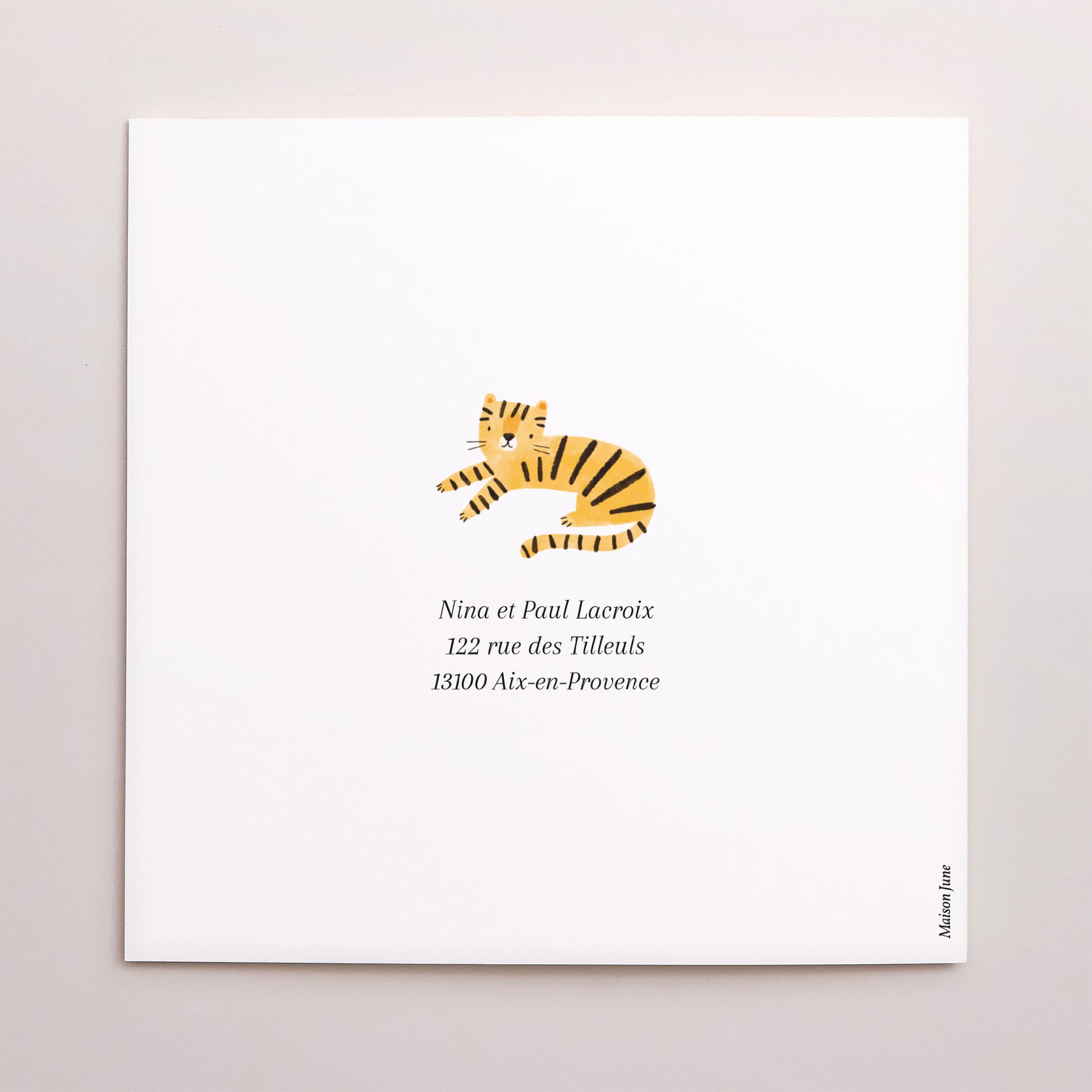 Faire-part Naissance Carré double volet La jungle s’éveille photo N° 3