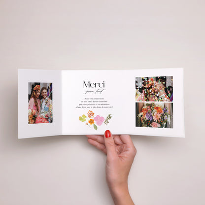 Remerciements Mariage Triptyque asymétrique Herbier d’Amour photo N° 2