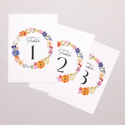 Marque table Mariage Rectangle Herbier d’Amour photo N° 1