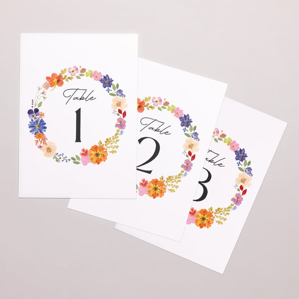 Marque table Mariage Rectangle Herbier d’Amour photo