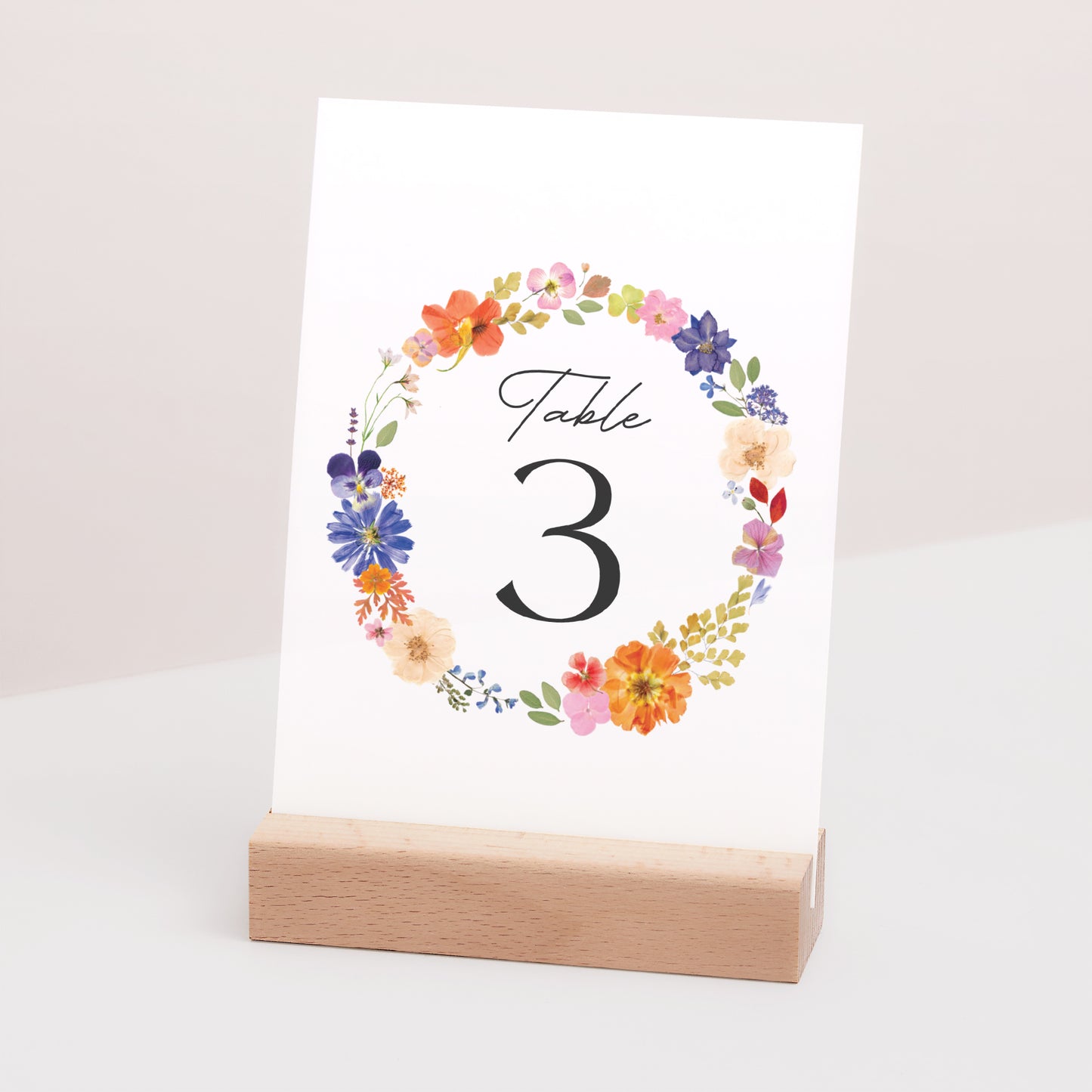 Marque table Mariage Rectangle Herbier d’Amour photo N° 3