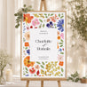 Panneau bienvenue Mariage Portrait 60 x 90 cm Herbier d’Amour photo N° 1