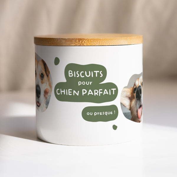 Boîte à croquettes 48 cl Chien Parfait photo