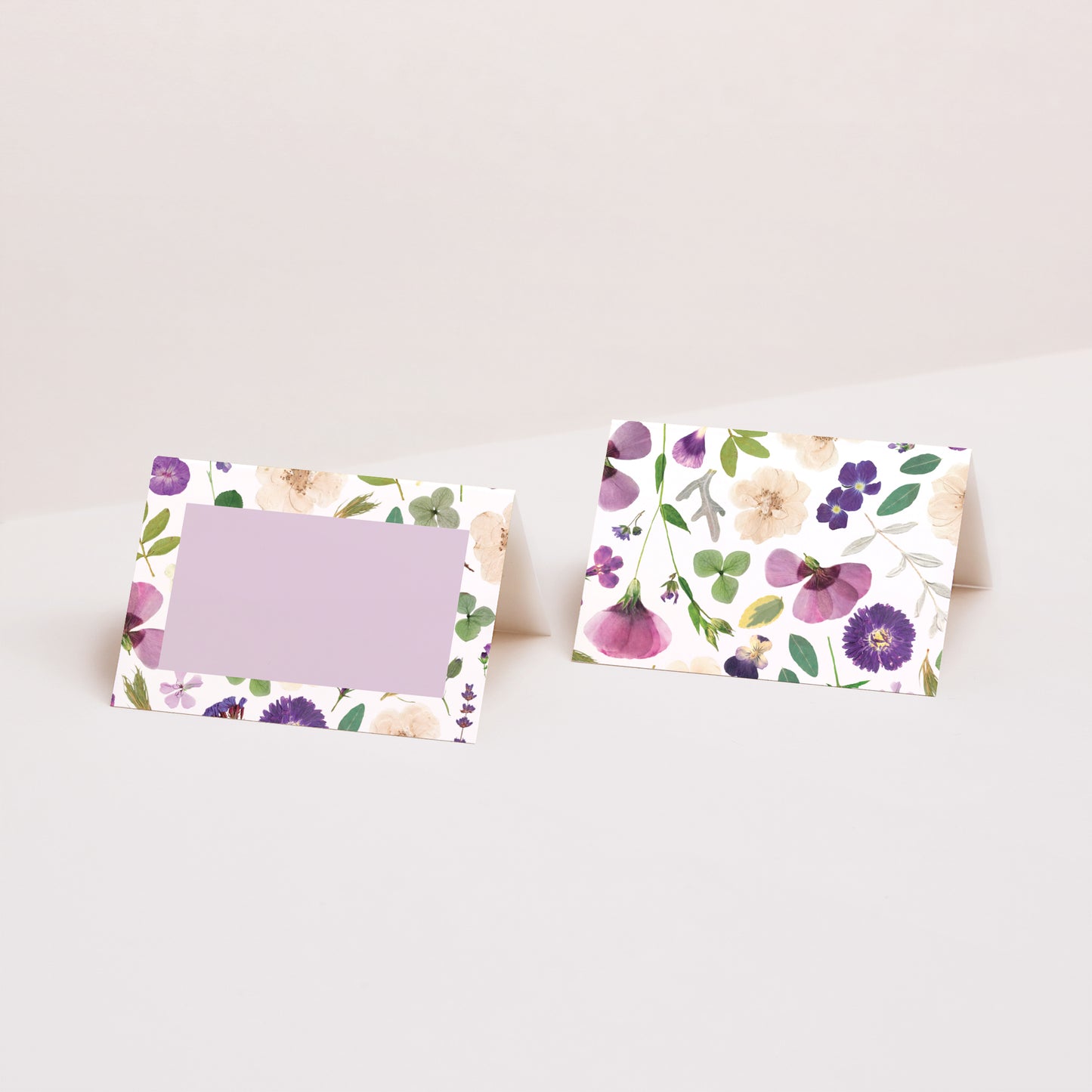 Marque-place Mariage 2 volets Ronde Florale photo N° 1