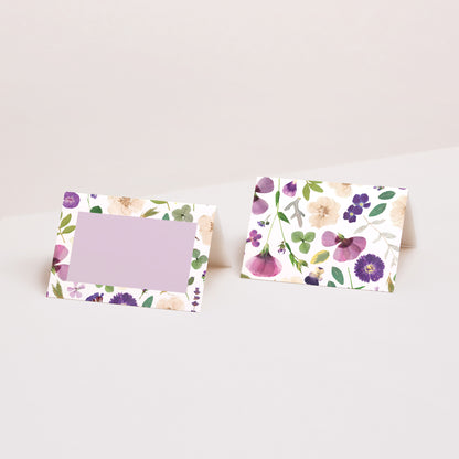 Marque-place Mariage 2 volets Ronde Florale photo N° 1