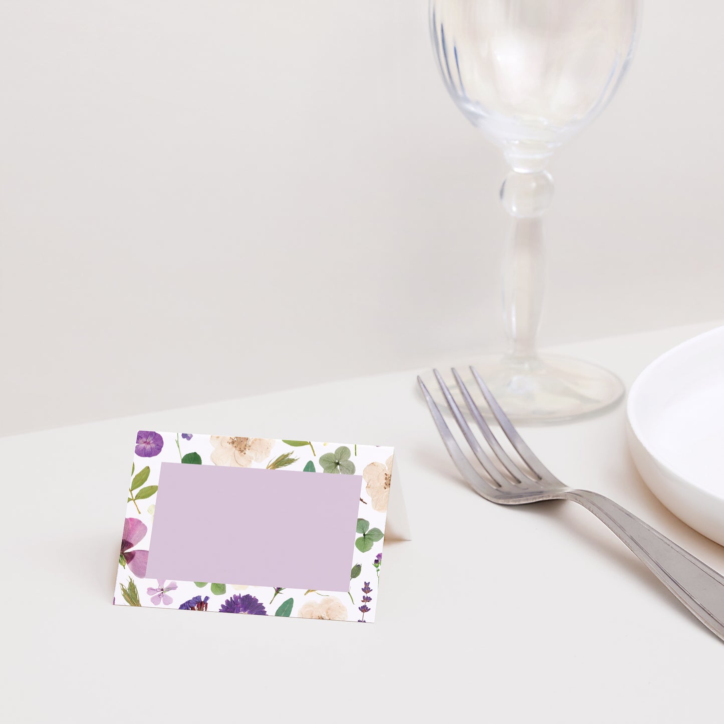 Marque-place Mariage 2 volets Ronde Florale photo N° 2