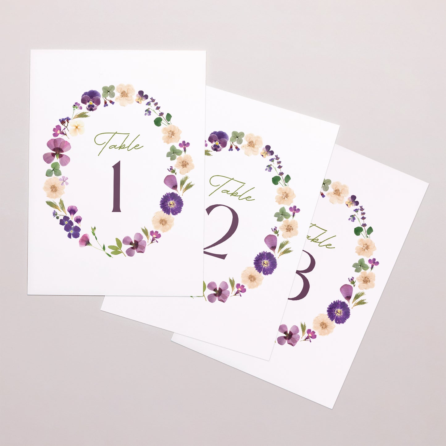 Marque table Mariage Rectangle Ronde Florale photo N° 1