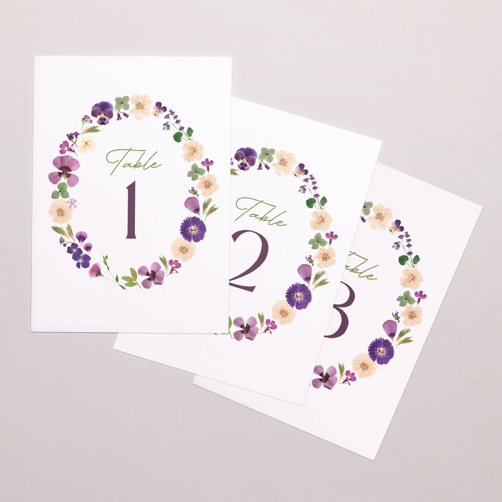 Marque table Mariage Rectangle Ronde Florale photo N° 1