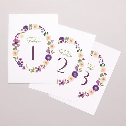 Marque table Mariage Rectangle Ronde Florale photo N° 1