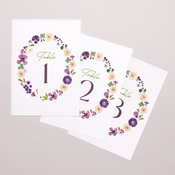 Marque table Mariage Rectangle Ronde Florale photo
