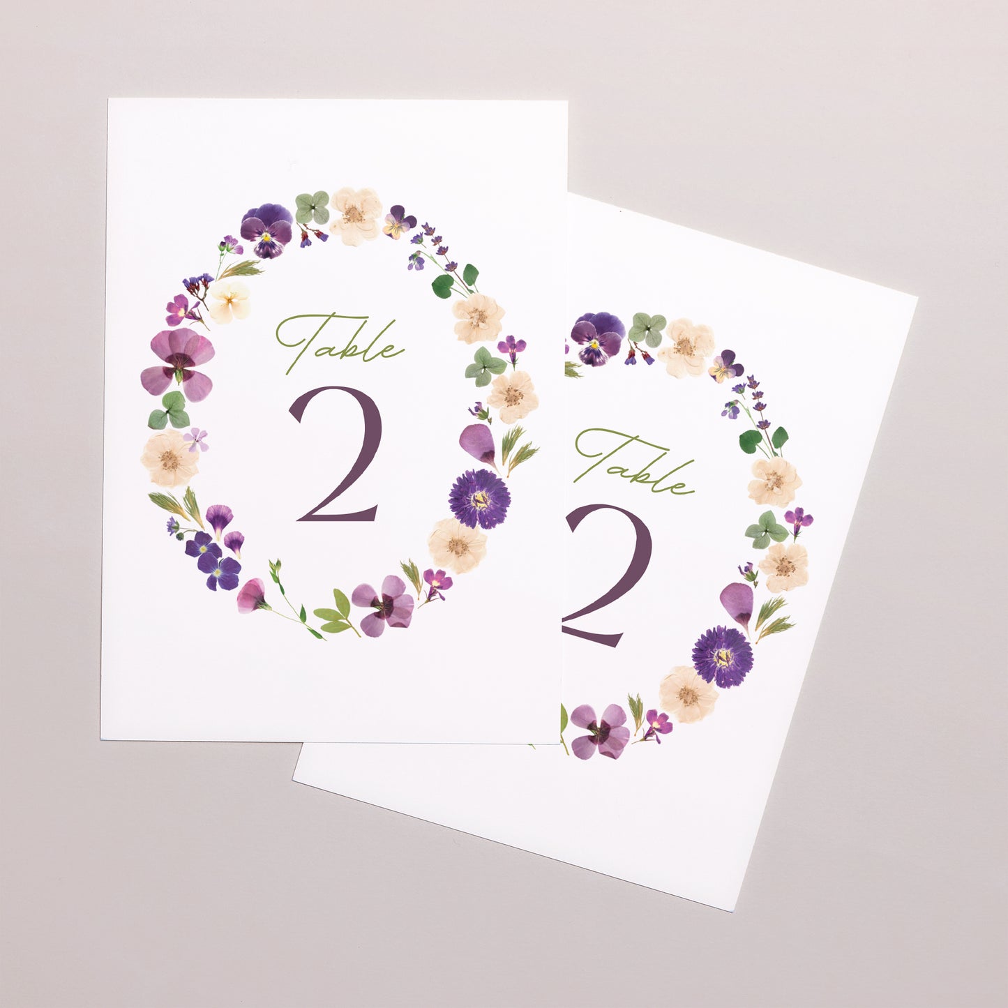 Marque table Mariage Rectangle Ronde Florale photo N° 2